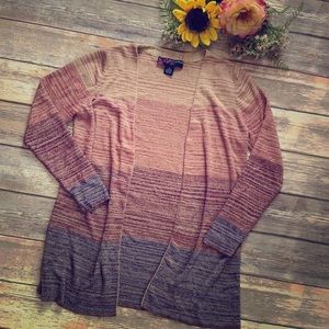 Peck & Peck Sunset Cardigan with metallic thread